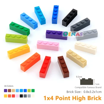 

moc tiles 1x4 3010 High Bricks Block Particles Classic Small Building Blocks compatible part DIY Toys toys parts 65pcs/lot