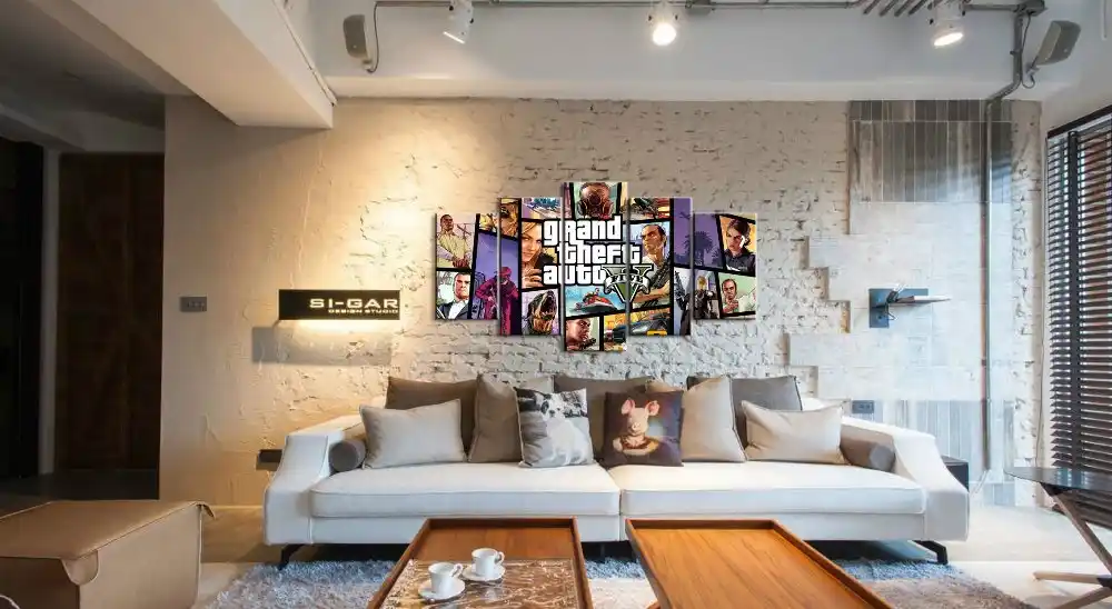 A1 - A5 SIZES AVAILABLE GTA V 5 GAME GLOSSY WALL ART POSTER PRINT