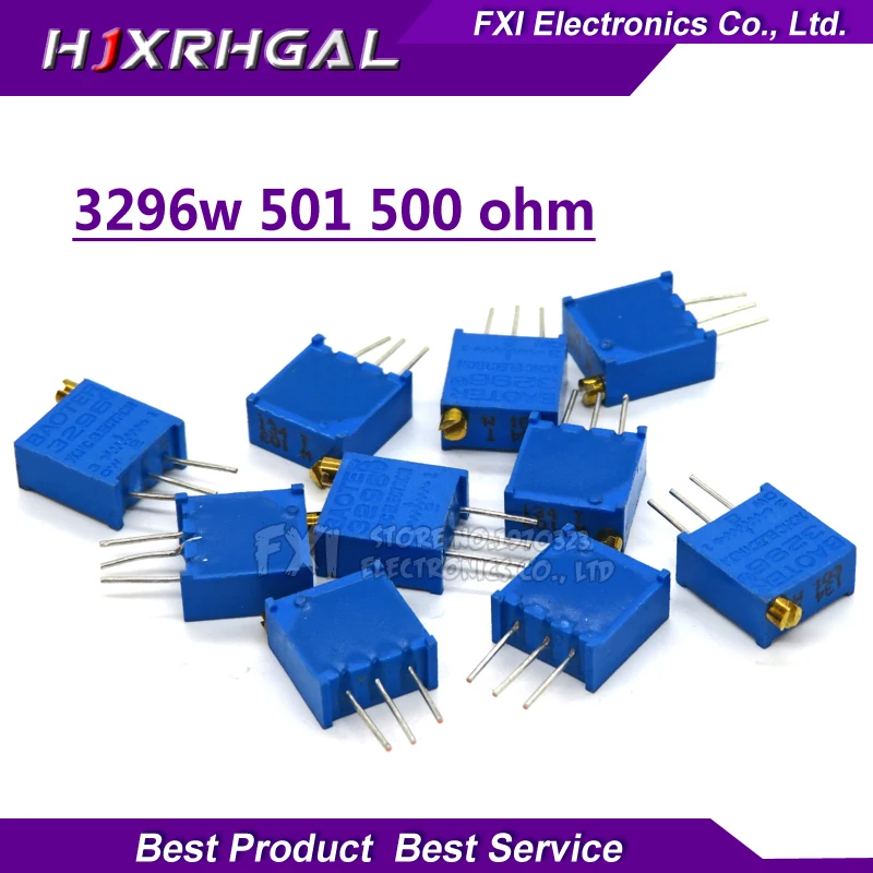 

10pcs 3296W-1-501LF 3296W 500 ohm 501 3296W-1-501 3296W-501 W501 Trimpot Trimmer Potentiometer