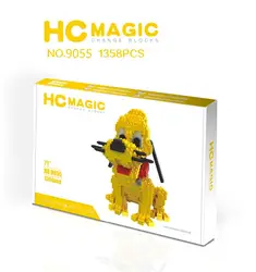 HC мини блоки Пёс из мультфильма модель блоки белка аниме создатель buildingtoy Дети Микро кирпич игрушки для детей 9055-9056