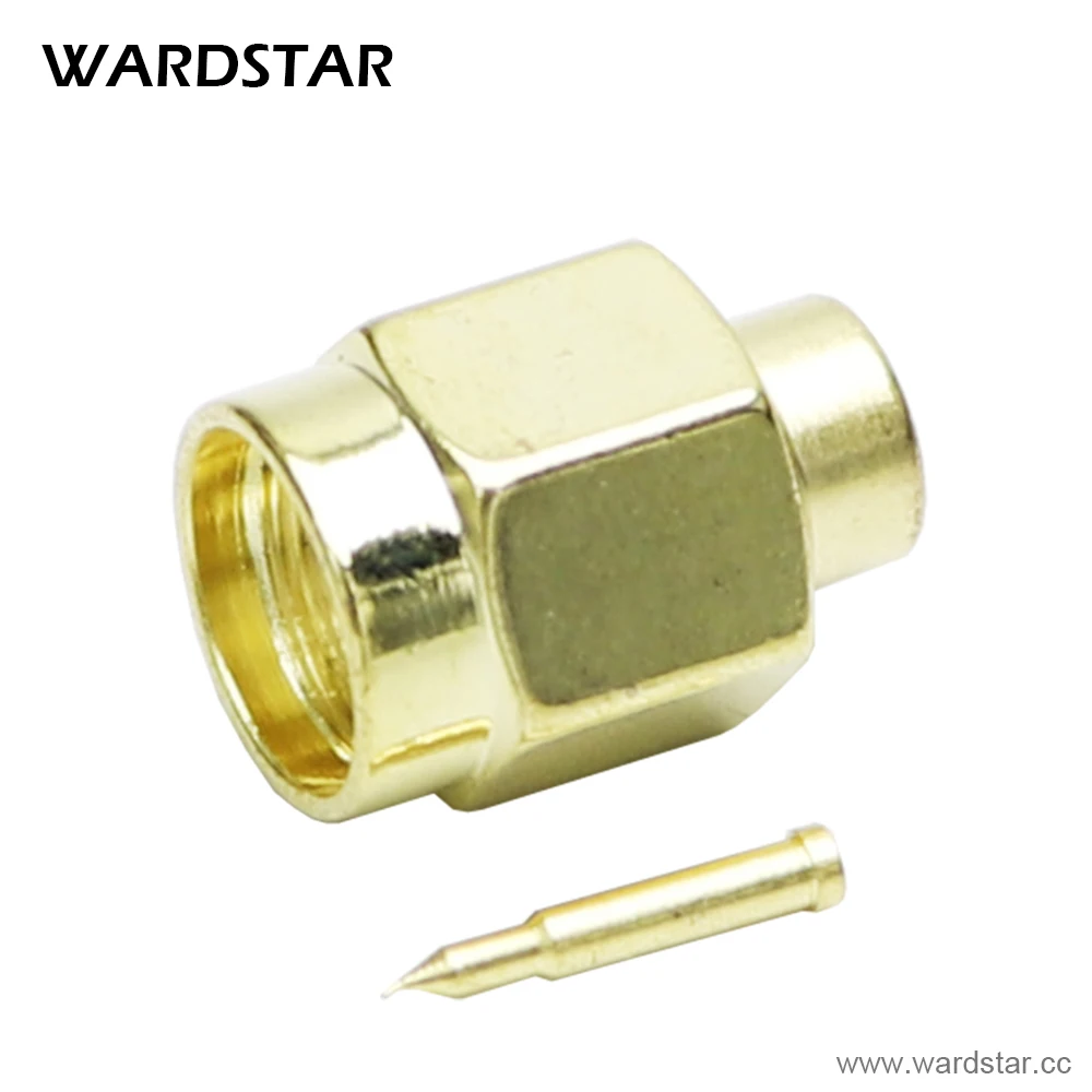 

10pcs/lot SMA Male Plug Solder Semi-rigid RG402 0.141" RF Connector