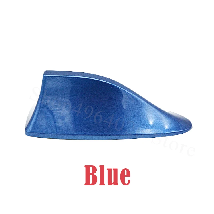 Для BMW e34 x1 g30 x5 e70 e92 x6 e39 f30 f31 f10 e53 e70 e90 f01 f15 автомобильные сигнальные антенны в виде акульих плавников аксессуары для антенн для укладки волос - Цвет: blue