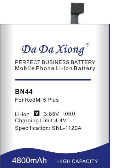 Аккумулятор BN44 4800 мАч для Xiaomi Redmi 5 plus, аккумулятор Hongmi 5 Plus 5,9", подарочный набор инструментов