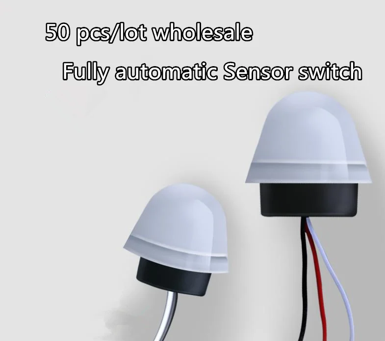 

50PCS waterproof Automatic AS-20 Auto On Off Photocell street Light Lamp Switch 220V 50-60Hz 10A Photoswitch Sensor Switch