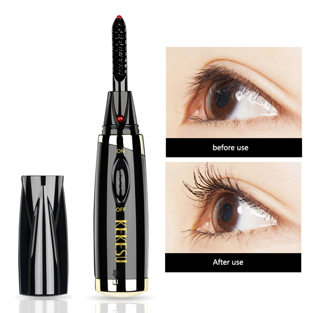 

Professional Eyelash Black Color Electric Eyelash Curler Long Lasting Heated Eye Lashes Curler Makeup Beauty Tools