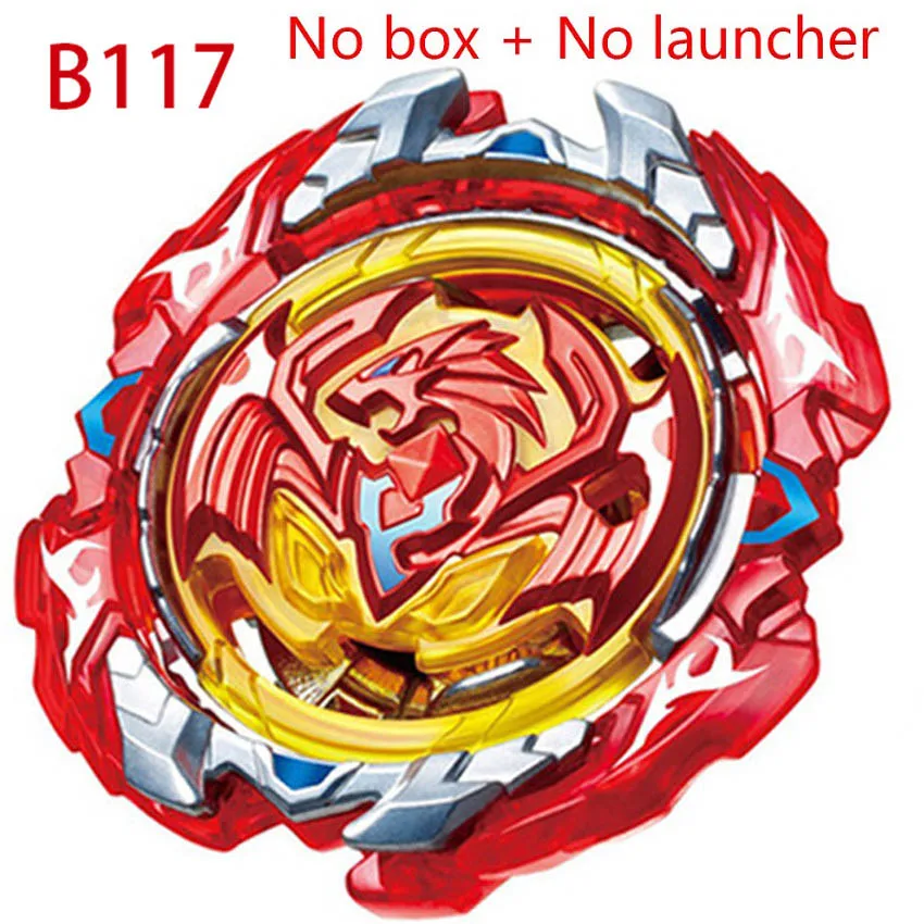 B-133 коробки Топ пусковые установки Такара TOMY Beyblades burst игрушки B-133 bables Toupie Gyro burst Металл Бог спиннинг Топы - Цвет: B117 no launcher