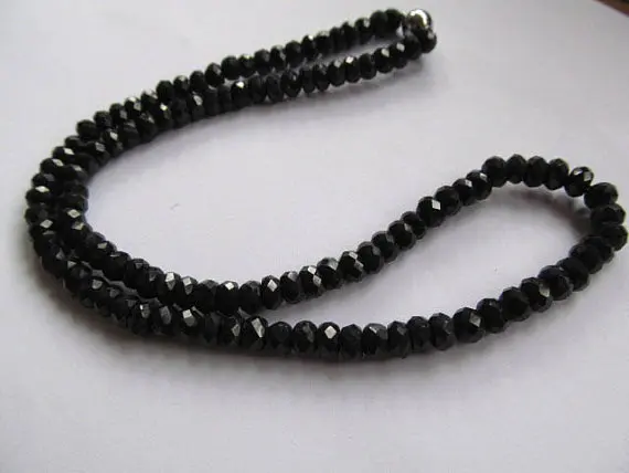4x6-6x10mm Natural Faceted Onyx Rondelle Abacus beads Agate Stone 15/"