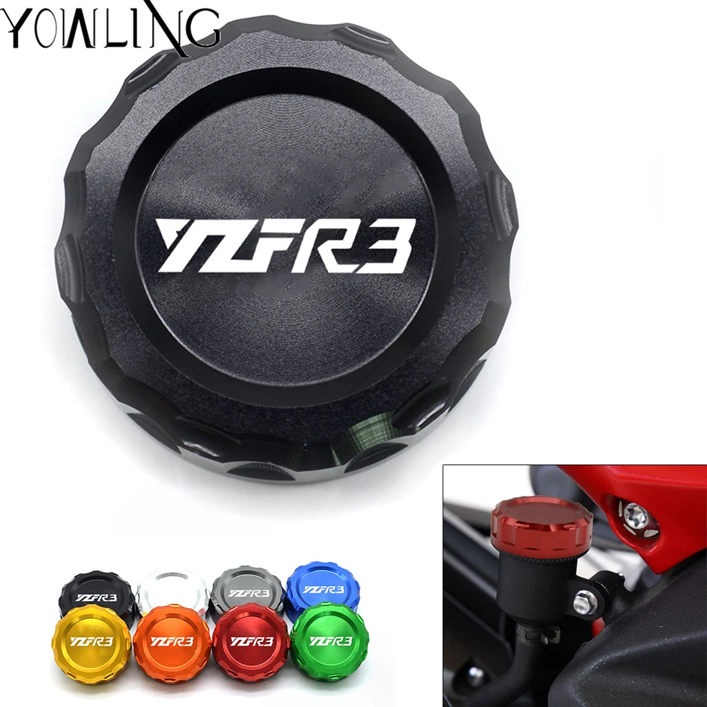 

Motorcycle Accessories Motorcycle CNC Rear Oil cup cover Brake Reservoir Cover Cap For YAMAHA YZF-R3 YZF R3 YZFR3 2015 2016