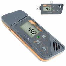 Цифровой водонепроницаемый датчик температуры и давления, Барометрический регистратор, светодиодный индикатор PDF и Excel, USB Регистратор данных