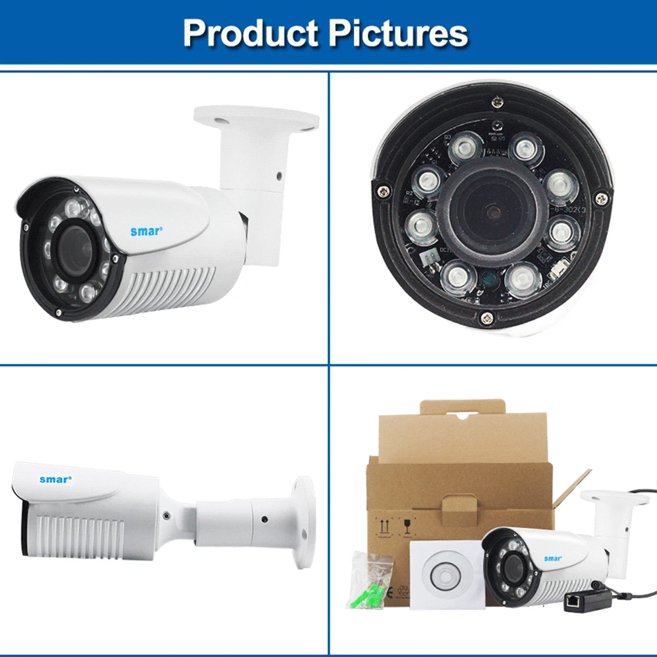 48V POE H.265 IP Camera 4MP Auto Zoom 4X Motorized Lens 2.8mm-12mm HI3516D 13'' OV4689 Outdoor Waterproof Bullet Camera CCTV (3)