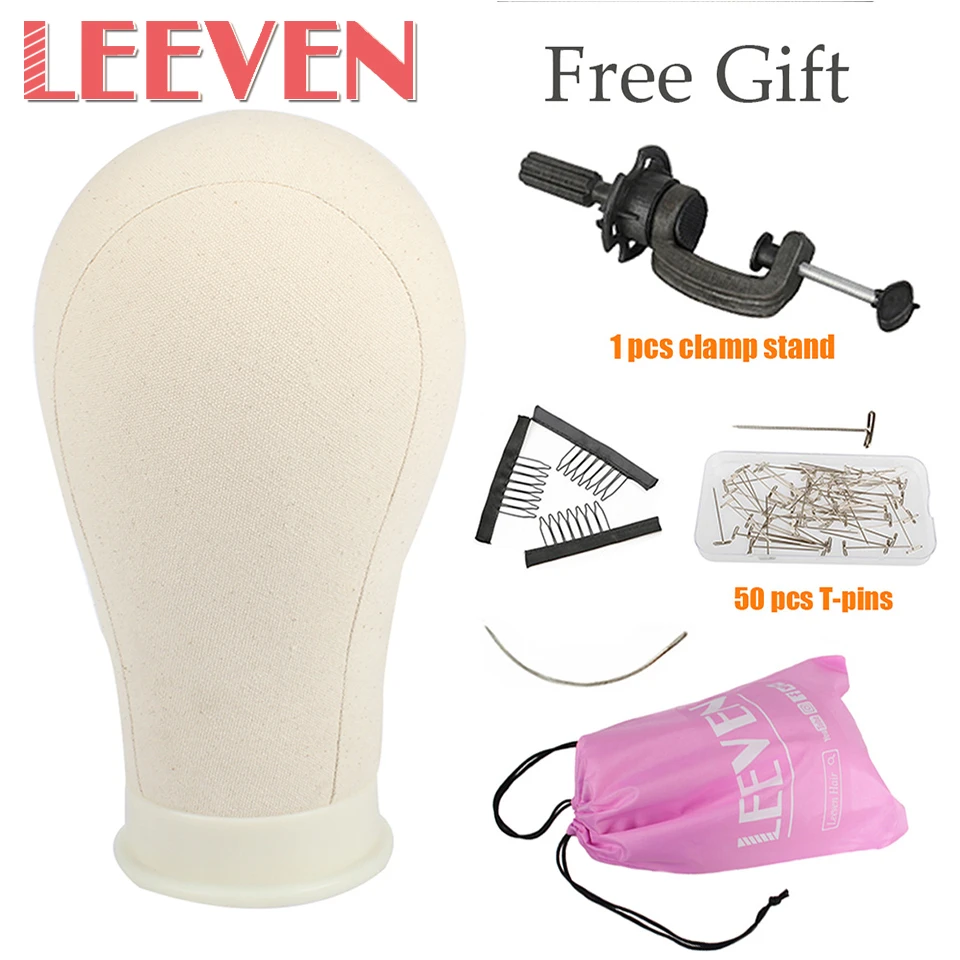 Leeven Canvas Head For Hair Extension/Lace Wigs/Display Mannequin