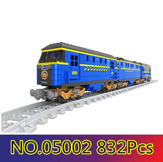 

Model building kits compatible with lego city trains rails traffic 66 3D blocks Educational model building toys hobbies