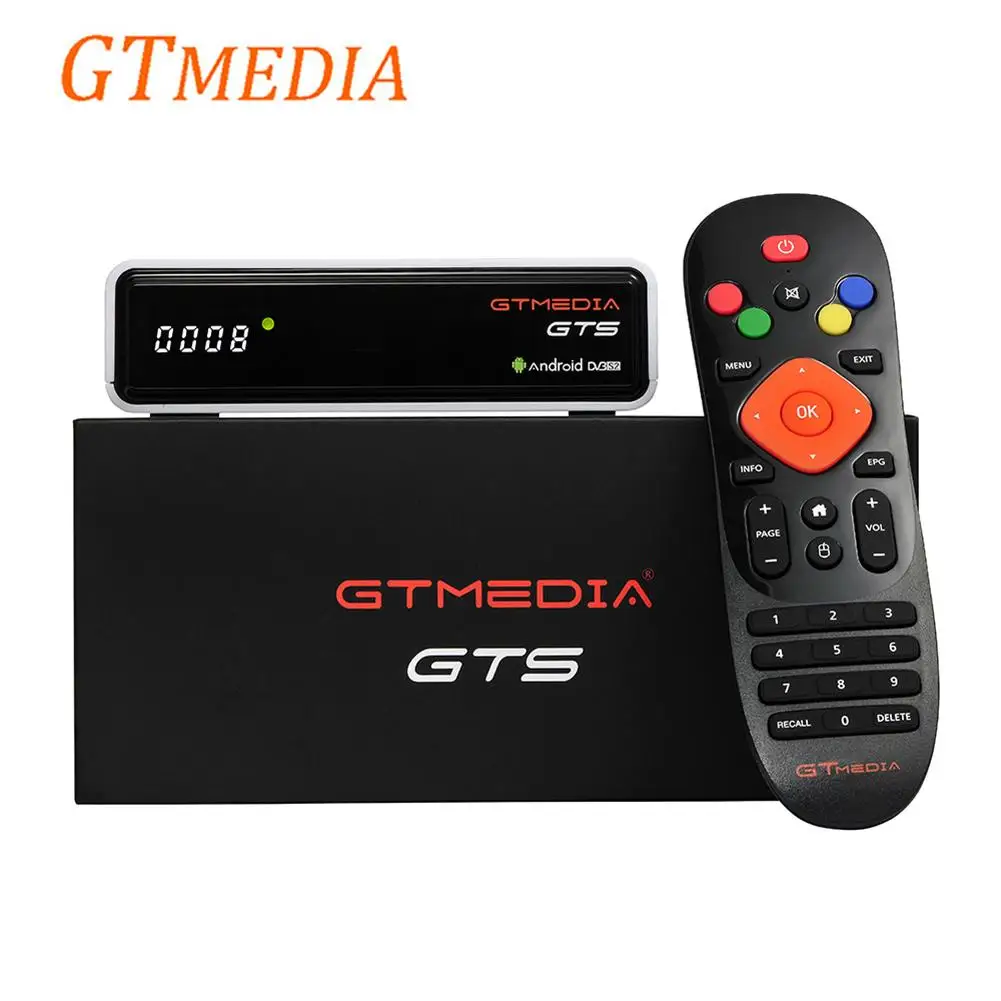 

DVB-S2 GTS Satellite Receiver Android 6.0 TV BOX+ 8G Dual-band WIFI Support HDMI 4K Box TV Adapter IR Remote Control Date Cable