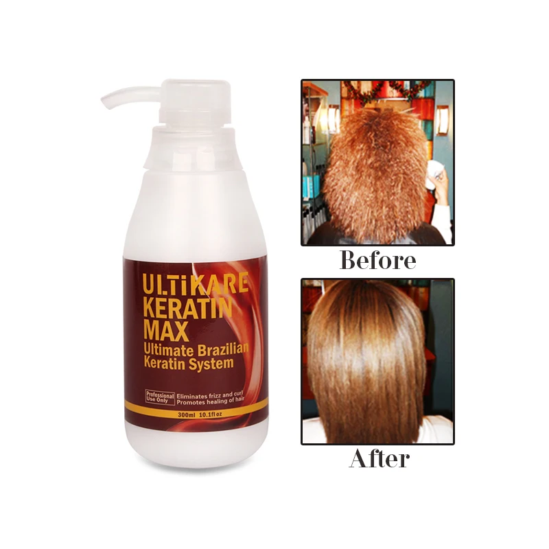 Free Shipping At Home Free Formalin 300ml Brazilian Keratin Treatment Straightening System Get Free 10ml Moroccan Argan Oil