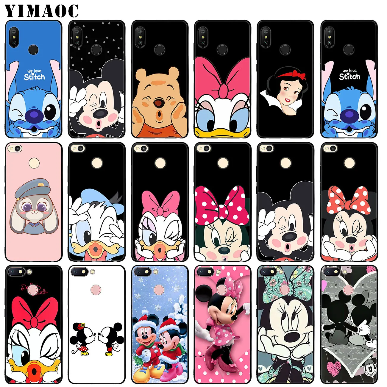 

YIMAOC Mickey Mouse Donald Duck Christmas Soft Silicone Phone Case for Xiaomi Mi 9 9T CC9 CC9E A3 PRO 8 SE A2 Lite f1 MAX 3