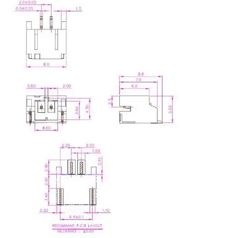 100 шт./лот S2B PH SM4 TB(LF)(SN) CONN HEADER SIDE 2POS 2 мм SMD коннектор|connector 2mm|connector smdconnector ph |
