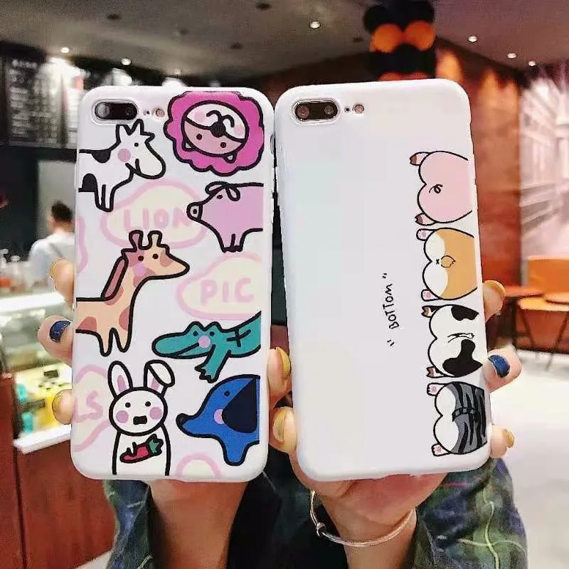 Cute Cartoon shell couple models Cover Soft Silicone TPU Gel Capinhas Etui Case For OPPO R17 R15 Dream mirror R11S R11 | Мобильные