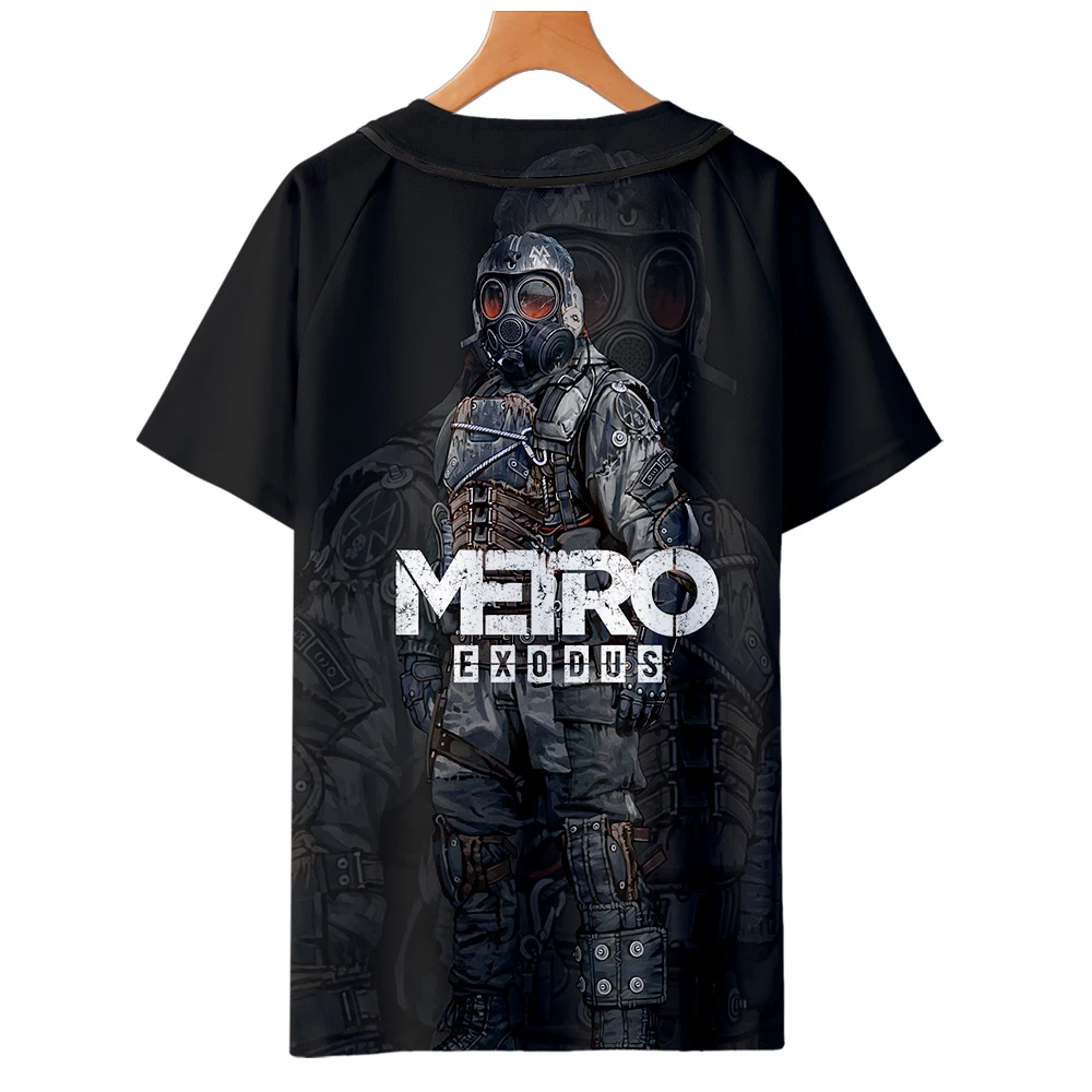 Мужские футболки с v-образным вырезом aikooki metro exodus 3d Тонкий свитшот короткими