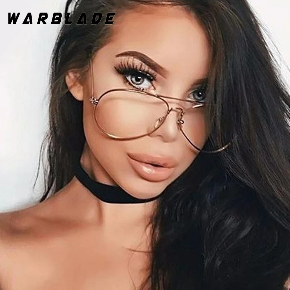Очки WarBLade Band с золотистой оправой Классические оптические аксессуары для мужчин