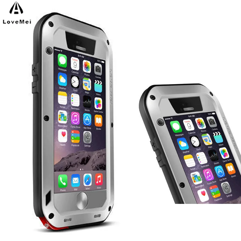 bilder für LIEBE MEI Für Funda iphone 6 Fall Extreme Leistungsstarke Leben stoßfest Aluminium Metall Für iphone 6 6 S Fall Abdeckung Robuste gehärtetem bilder für LIEBE MEI Für Funda iphone 6 Fall Extreme Leistungsstarke Leben stoßfest Aluminium Metall Für iphone 6 6 S Fall Abdeckung Robuste gehärtetem
