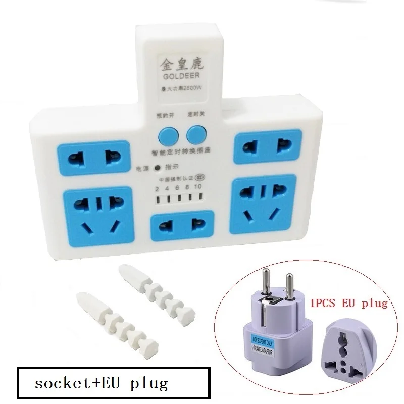 Умная розетка для экономии энергии, быстрая зарядка USB 220 В, CN вилка, силовая полоса, защита от перегрузки по току, настенная розетка - Цвет: socket-EU plug