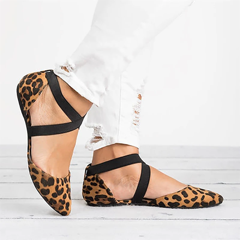 elasticated flat shoes
