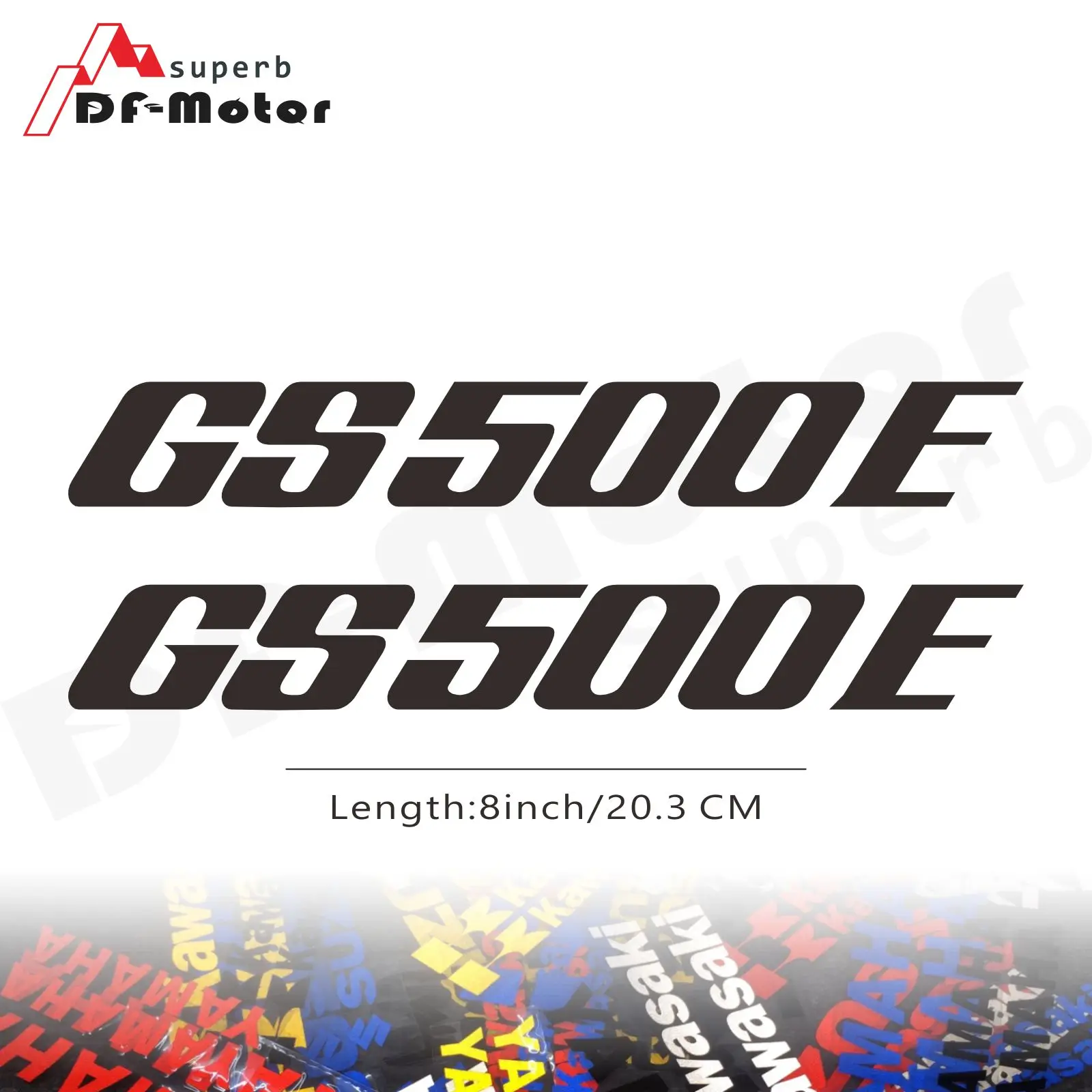 

8Inch Reflective Sticker Decal Motorcycle Car Sticker Wheels Fairing Helmet Sticker Decal For SUZUKI GS500E GS 500 E