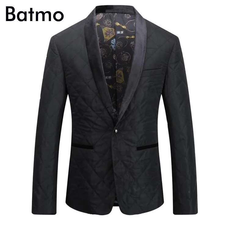 Batmo 2017 новое поступление осень и зима модные бархатные клетчатые черные