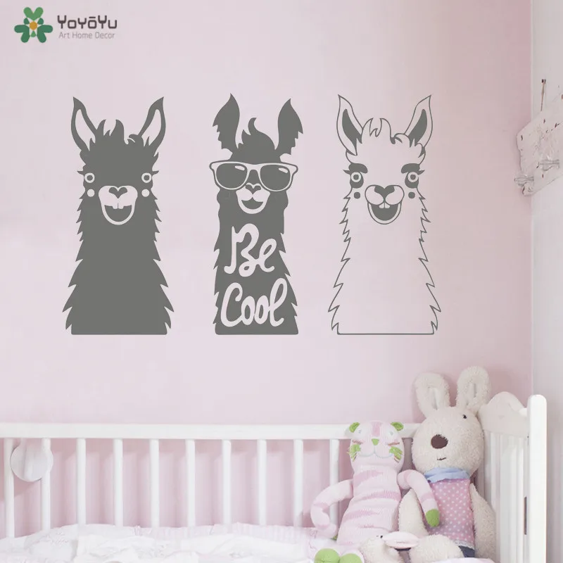 YOYOYU جدار صائق مجموعة من 3 اللاما ملصقات جدار الفينيل جداريات للحيوان بارك الاطفال نوم الحيوان الألبكة الشارات QQ307 YOYOYU جدار صائق مجموعة من 3 اللاما ملصقات جدار الفينيل جداريات للحيوان بارك الاطفال نوم الحيوان الألبكة الشارات QQ307