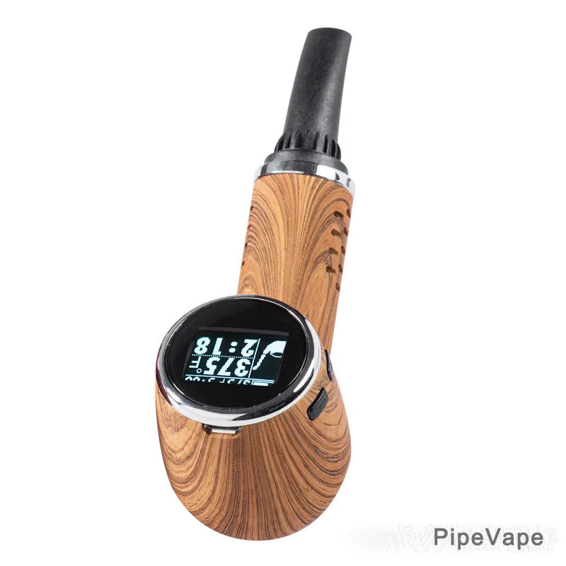 Новый сухой вапоризатор 1100mah Vape деревянная трубка LED Электронная сигарета вейпер