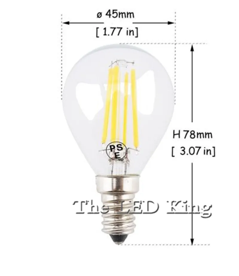 10 шт. светодиодсветильник лампы накаливания E27 E14 6 Вт 18 12 110 В 220 G45|edison led bulb|led bulbedison