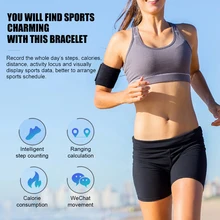 Сенсорная кнопка спортивный Смарт Браслет сердечного ритма мониторы приборы для измерения артериального давления фитнес контроль сна трекер умный Браслет