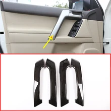 4 шт. черный ясень автомобиль ABS ИНТЕРЬЕР Ручка двери отделка для Toyota Land Cruiser Prado FJ150 150 2010-2018 аксессуары