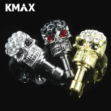 KMAX CZ Алмазный Череп наушники из сплава Джек против пыли штекер ушной колпачок для наушников для iPhone xiaomi Мобильный телефон гарнитура для телефона штекер