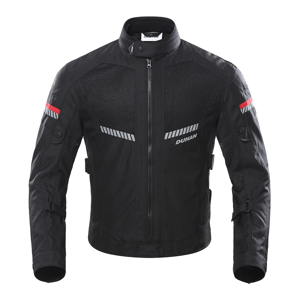 

DUHAN Reflective Riding Jacket Motorcycle Jacket Summer Men Motorbike Jacket Moto Protective Gear Breathable Mesh Biker Clothing