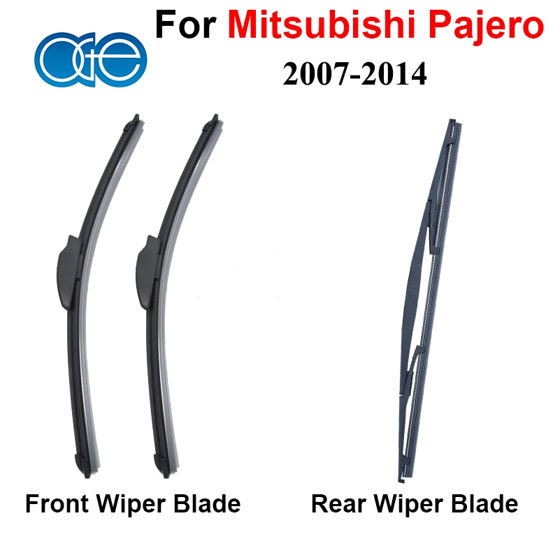 Combo Silicone Rubber Front And Rear Wiper Blades For Mitsubishi Pajero