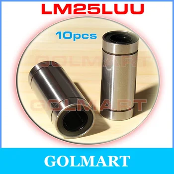 

10pcs 25mm LM25LUU 25X40X112mm Long Type Linear Motion Bearing slide Bushing for CNC DIY lang linear lager Kugellager