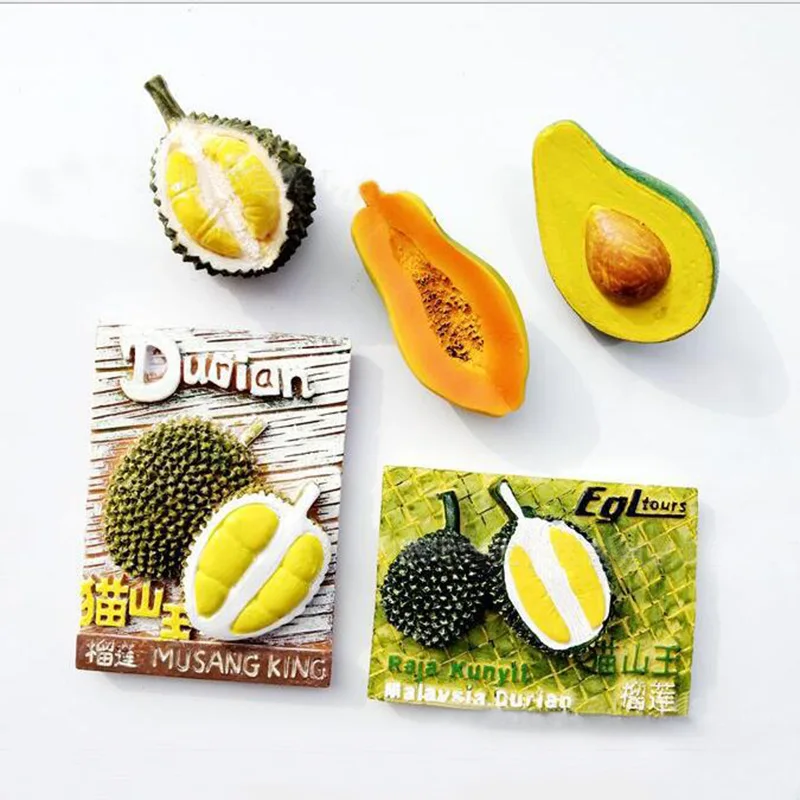 

Home Refrigerator Stickers Simulation Food and Vegetable 3D Resin Stereo Magnet Child Refrigerator Stickers