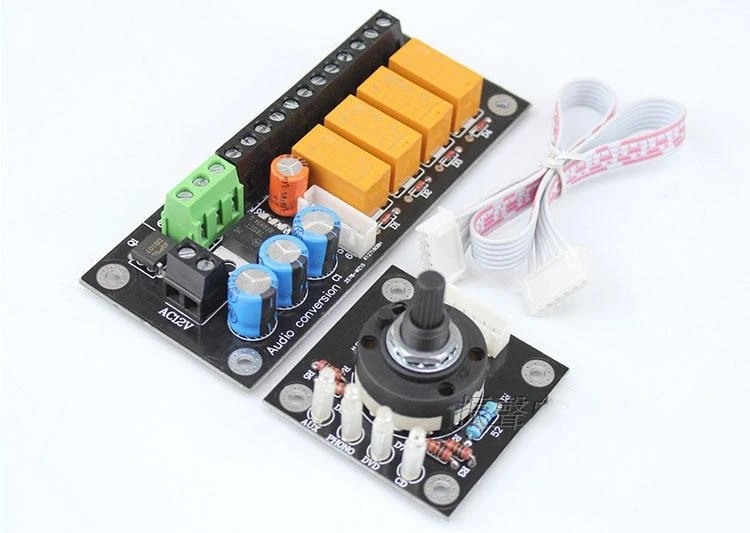 RCA Audio Switch Input Selection Board Lotus Seat Stereo Relay Amplifierin Headphone Amplifier