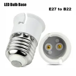 E27 в B22 пластиковый конвертер светодиодный держатель лампы адаптер Эдисона винт байонетный фитинг Лот База Винтовые розетки