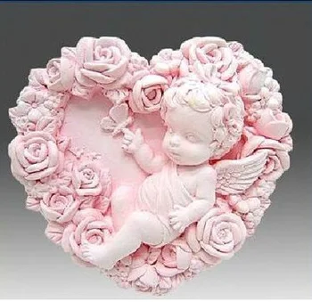 

Silicone mold rose angel hand soap mold