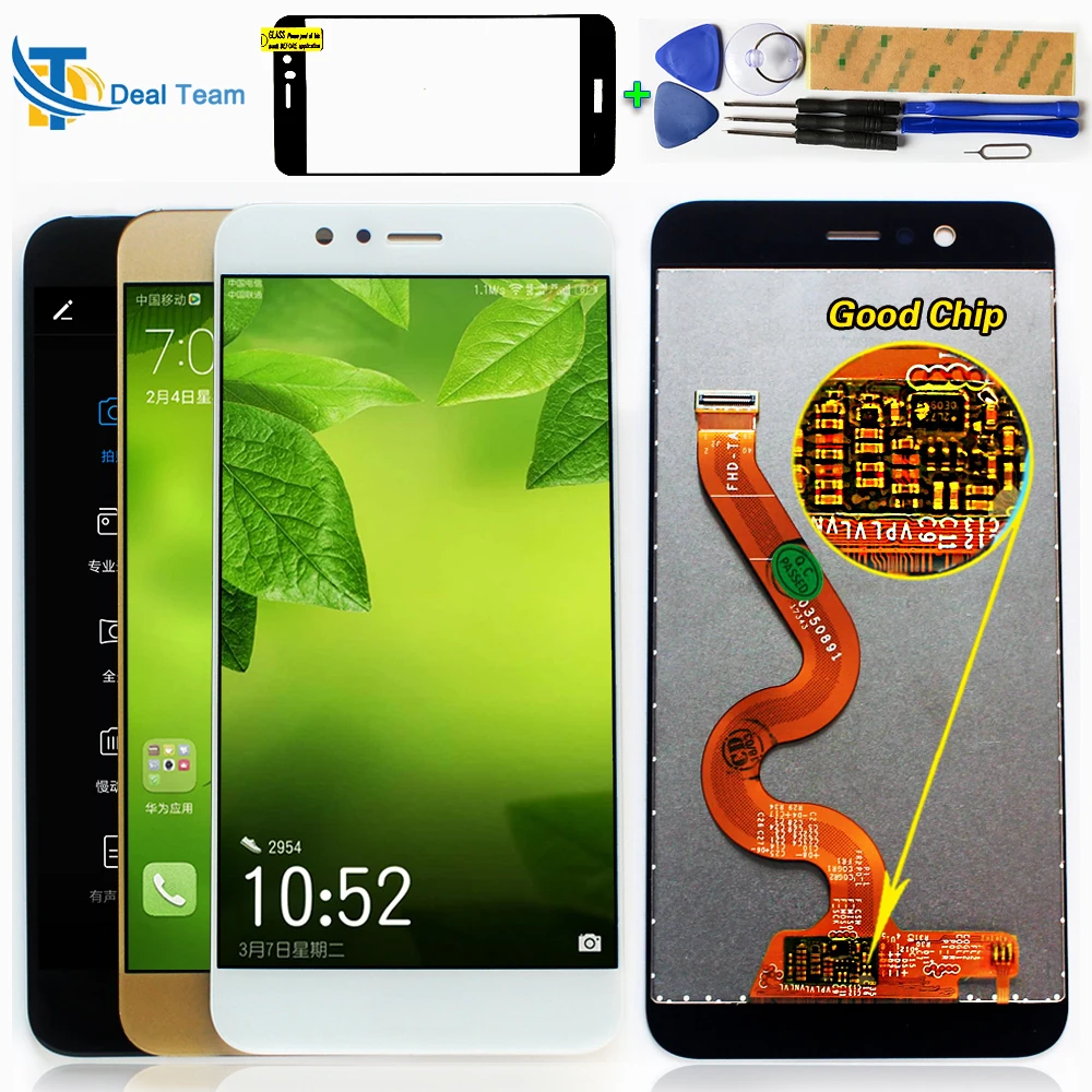 

5.5 inch LCD Screen for Huawei NOVA 2 PLUS Display Touch Screen Digitizer Assembly Frame with Free Tempered Glass and Tools
