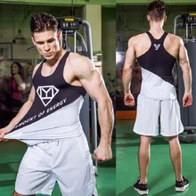 Мужской жилет для бега быстро сохнет эластичные футболки обтягивающие колготки для фитнеса майка SHM Бодибилдинг без рукавов, для тренажерного зала Мужчины Бег