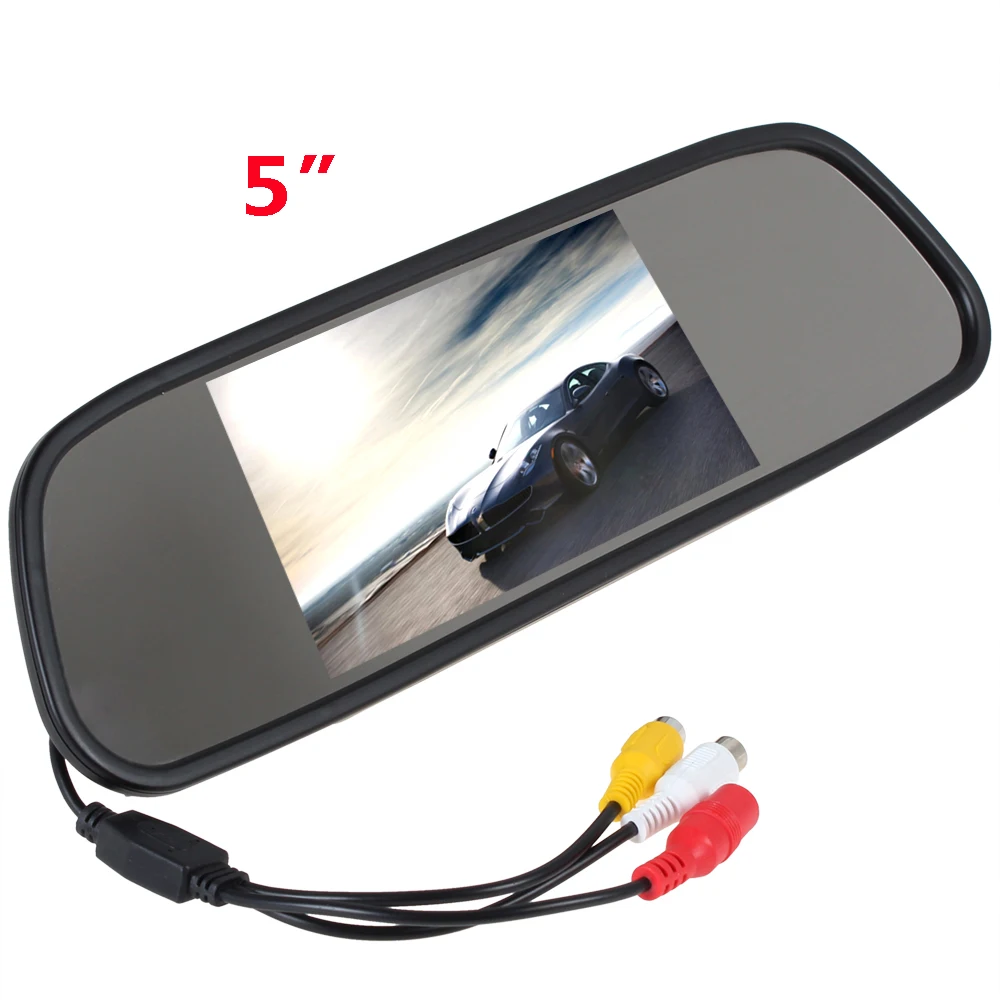 5 inch Color rearview mirror TFT LCD Color video DVD player car audio auto for Car