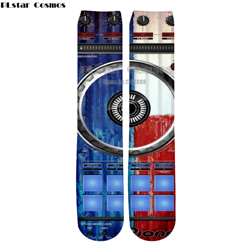  PLstar Cosmos New Arrive Autumn Winter Women Men Socks DJ Keyboard 3d Print Socks High Quality Ankl