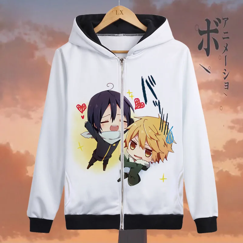 Coshome Noragami Cosplay Costumes Yato Hoodies Halloween Party Cute Adult Sportswear Men Women Tops Sweatshirts Spring Jacket (7)
