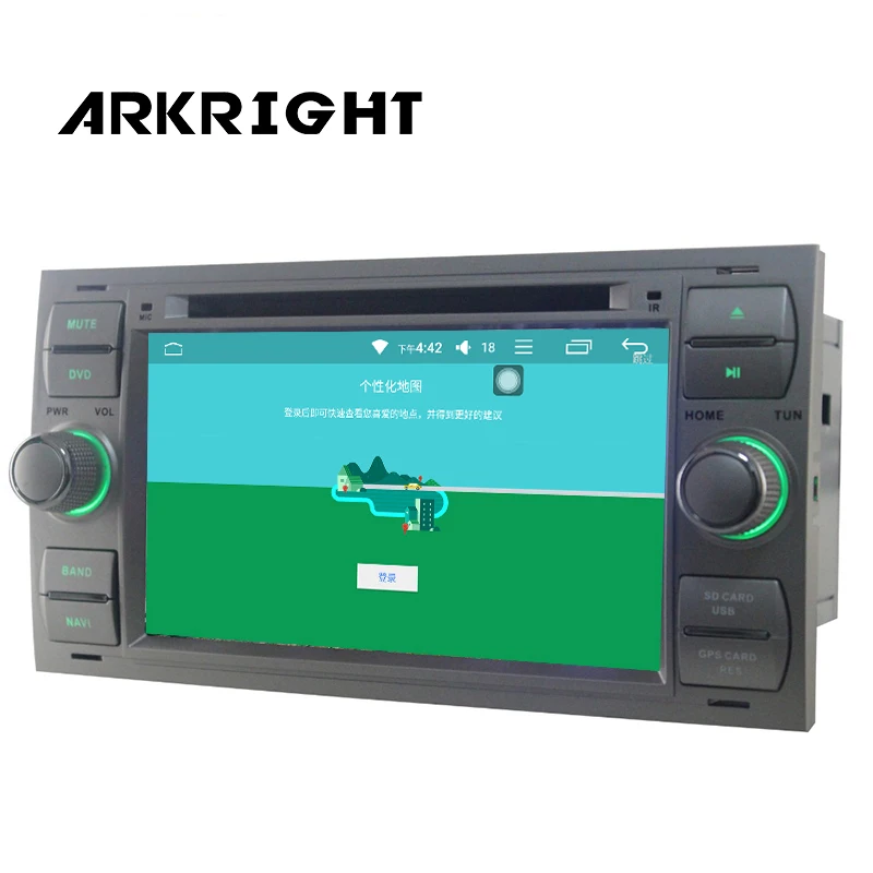 Sale 7" 2 din 2GB Ram Car Radio Audio Stereo HD GPS Navigation Head unit For Ford Focus Fusion Multimedia Player Support DAB OBD DVR 2