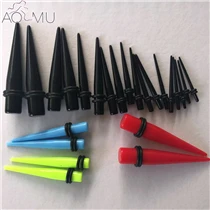 18PCS-Tapers-Ear-Plugs-Guages-1-6mm-10mm-Kit-Acrylic-Ear-Expanders-Ear-Stretcher-Plug-Flesh_