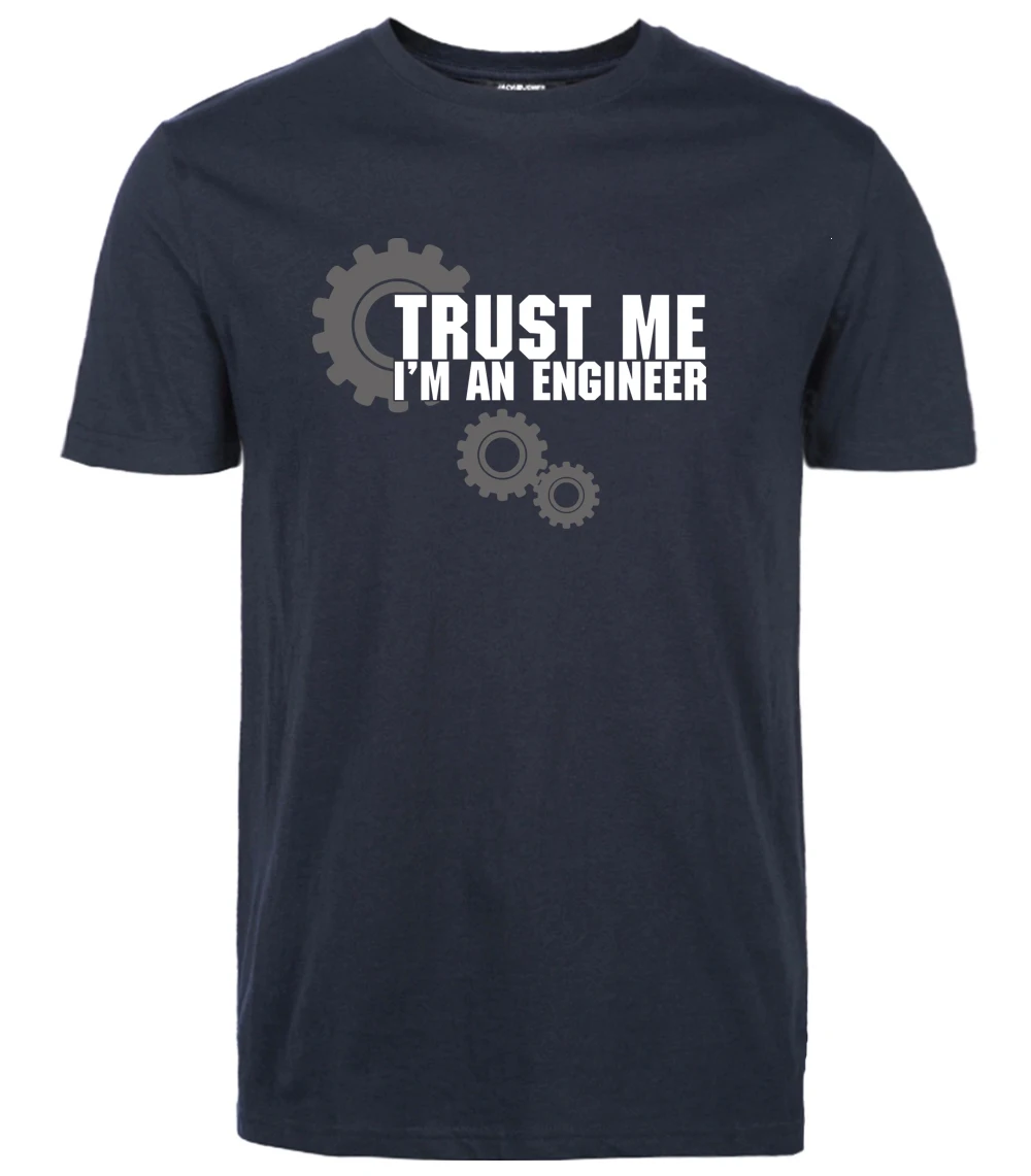 TRUST ME HUMOR I AM AN ENGINEER, уличная одежда, хлопковая Мужская футболка, мужские футболки, топы, футболки, Топ бренд, тонкая одежда, ММА Спорт - Цвет: dark blue