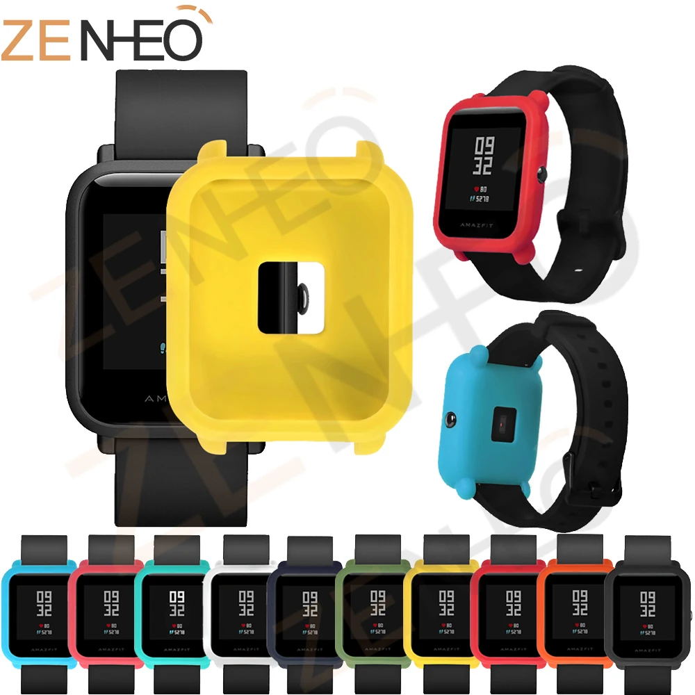 

Protective silicone soft case For Xiaomi Huami Amazfit Bip youth Watch Replace Cover for Huami Amazfit Bip Watch Accessoriess
